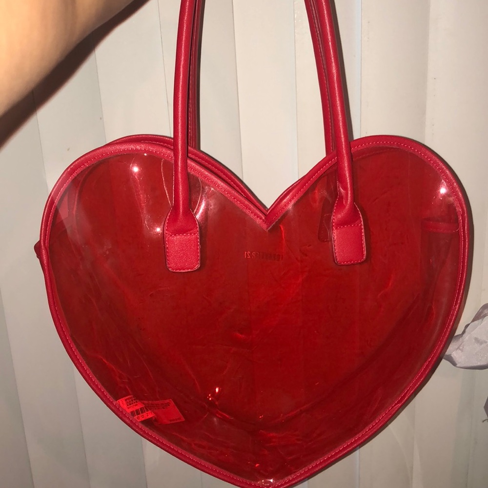Limited edition clear heart purse